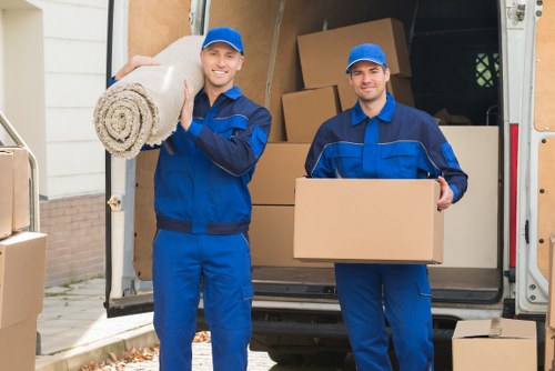 Packing and organising belongings for house removals in East Dulwich