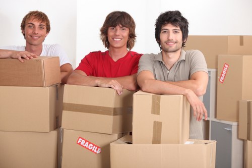 Organised business stock placed in a mobile storage unit