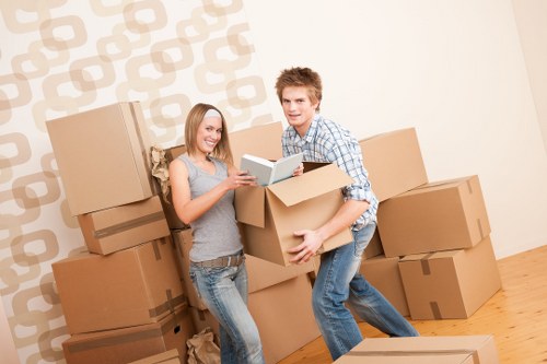 Moving day preparation in a South London home