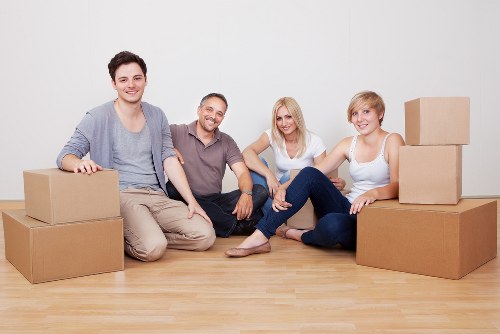 House move planning with labeled boxes and packing supplies