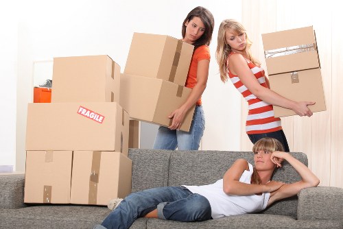 Household items loaded for East Dulwich removals